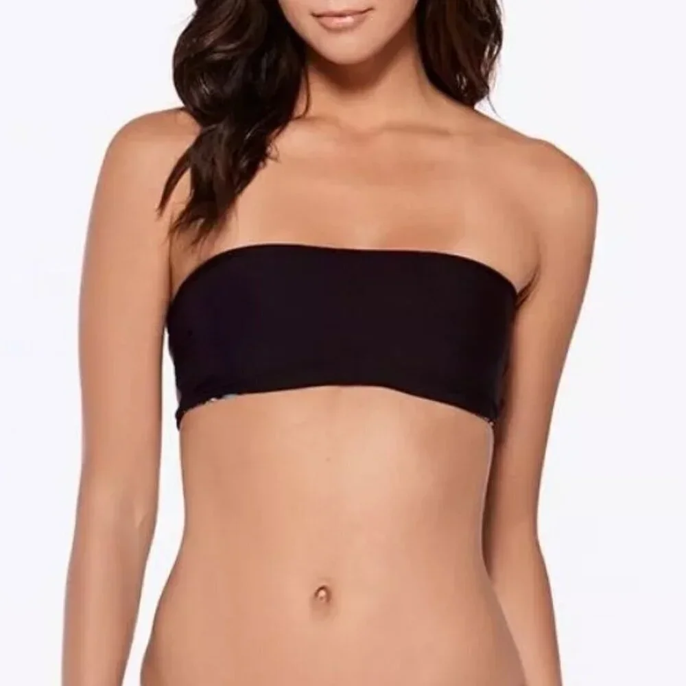 NWT L*Space Ixtapa Byrdie 3-Way Reversible Lace Up Bandeau Top Sz. XS